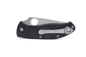 Army knife folding isolated on white background