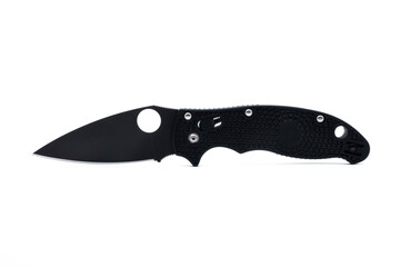 Army knife folding isolated on white background