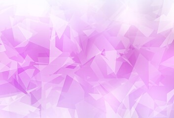 Light Pink vector texture with abstract poly forms.