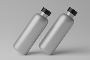 3D Illustration. Blank Bottle Mockup