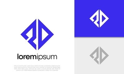 Initials PD logo design. Initial Letter Logo.