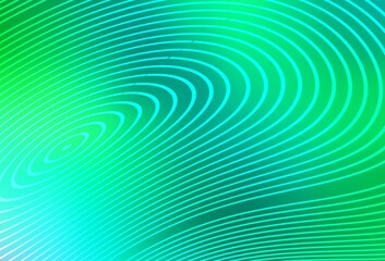 Light Green vector template with bent lines.
