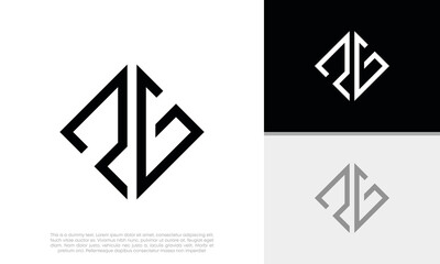 Initials PG logo design. Initial Letter Logo.