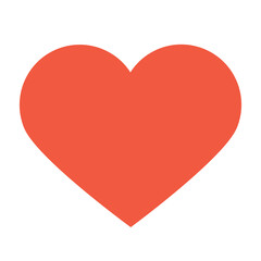 Red Heart flat icon