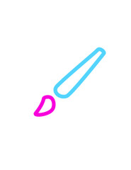 Obraz premium Neon Pinsel