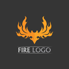 fire logo and icon, hot flaming element Vector flame illustration design energy, warm, warning, cooking sign, logo, icon, light, power heat