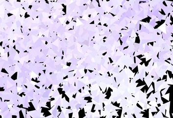 Dark Purple vector template with crystals, triangles.