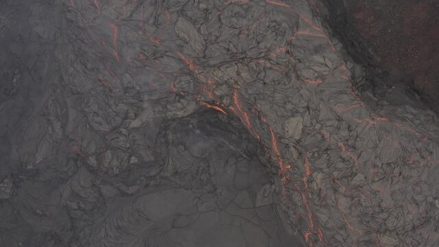 Lava flow at Fagradalsfjall, Iceland, 2021
