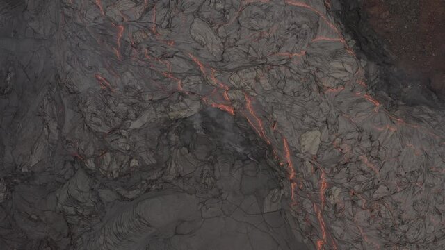 Lava flow at Fagradalsfjall, Iceland, 2021