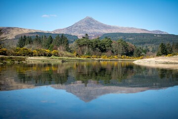 lake reflection Scotland landscapes