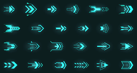 Set of Arrows, Pointers, Direction for Infographics