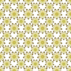 Foto op Canvas Seamless pattern with flowers © Irina