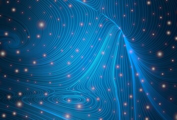 Fototapeta premium Dark BLUE vector template with circles, lines.