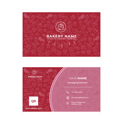 Bakery business card template Design