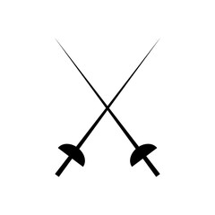 fencing icon Vector Illustration on the white background.