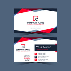 Abstract design business card template	
