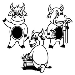 BUFFALO DESIGN LOGO CHARACTER VECTOR