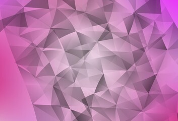 Light Pink vector background with polygonal style.