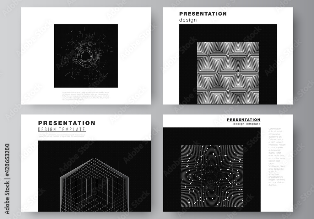 Poster vector layout of the presentation slides design templates for presentation brochure, brochure cover.
