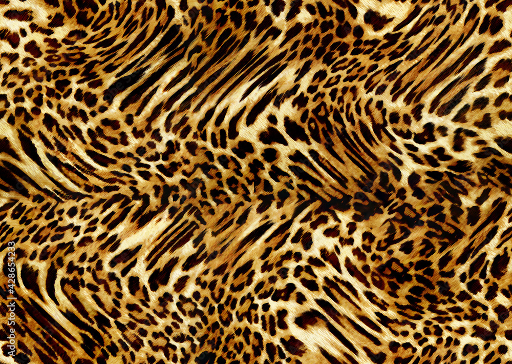 Wall mural leopard print