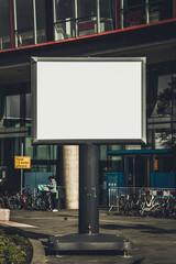 Blank billboard in Rotterdam