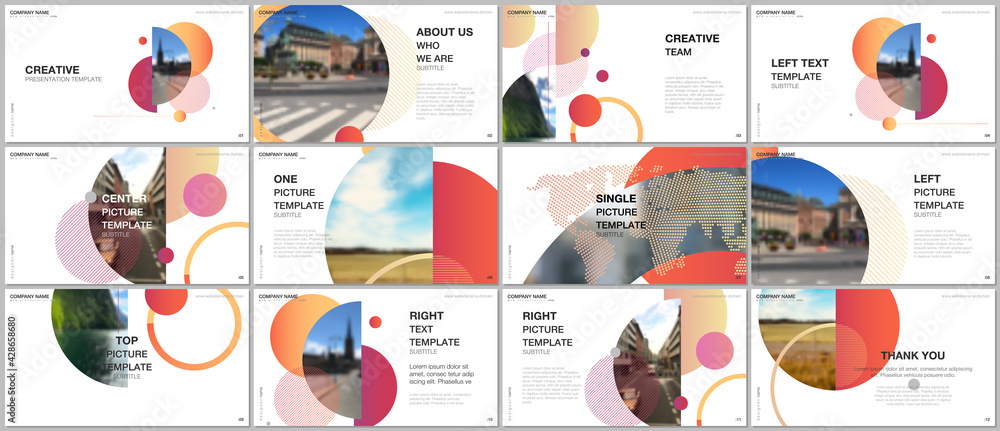Canvas Prints presentation design vector templates, multipurpose template for presentation slide, flyer, brochure 