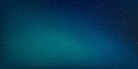 Fototapeta premium Realistic galaxy sky, Starry nights with bright shiny stars, Shining stars in the dark sky. Vector illustration.