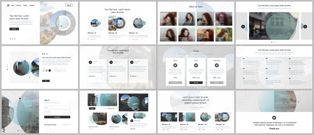 Canvas Prints presentation design vector templates, multipurpose template for presentation slide, flyer, brochure 