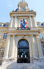Fototapeta premium Town Hall of the Third district of Paris is a city or town hall that was built from 1864 until 1867.
