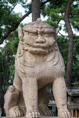 Fototapeta na wymiar guardian dog statue