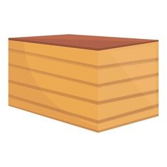 Plywood construction icon. Cartoon of Plywood construction vector icon for web design isolated on white background