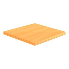 Wood floor square icon. Cartoon of Wood floor square vector icon for web design isolated on white background