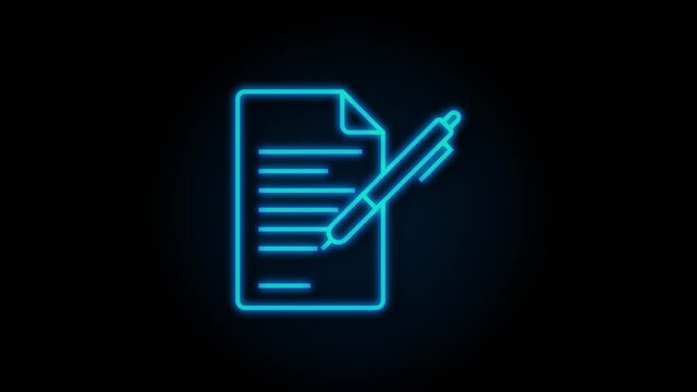 Office icon. Web icon set. Office, great design for any purposes. Motion graphics.