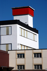 View of the exterior of a factory