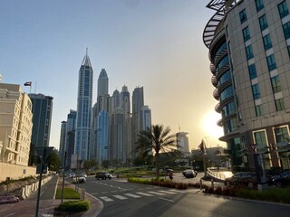 Fototapeta na wymiar Dubai Marina perfect view