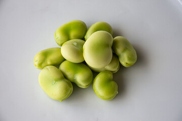broad beans on a plate