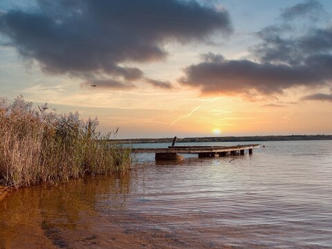 Sonnenuntergang am Hainer See