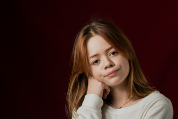 Portrait image of a young girl