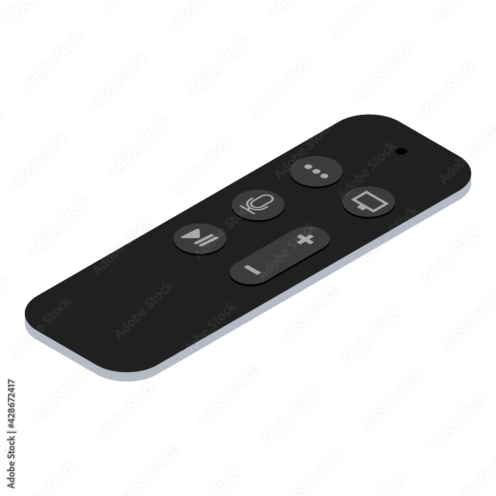 Poster remote icon. isometric of remote vector icon for web design isolated on white background