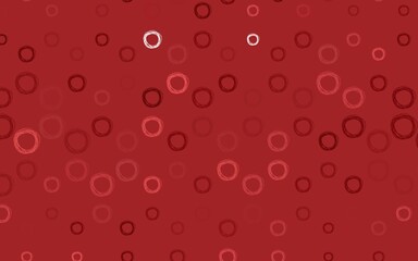 Light Red vector template with circles.