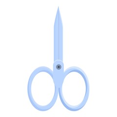 Manicure steel scissors icon. Cartoon of Manicure steel scissors vector icon for web design isolated on white background