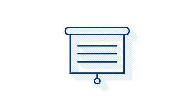 Office icon. Web icon set. Office, great design for any purposes. Motion graphics.