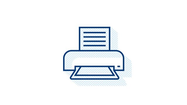 Office icon. Web icon set. Office, great design for any purposes. Motion graphics.
