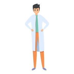 Research scientist icon. Cartoon of Research scientist vector icon for web design isolated on white background