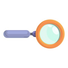 Lab magnifier icon. Cartoon of Lab magnifier vector icon for web design isolated on white background