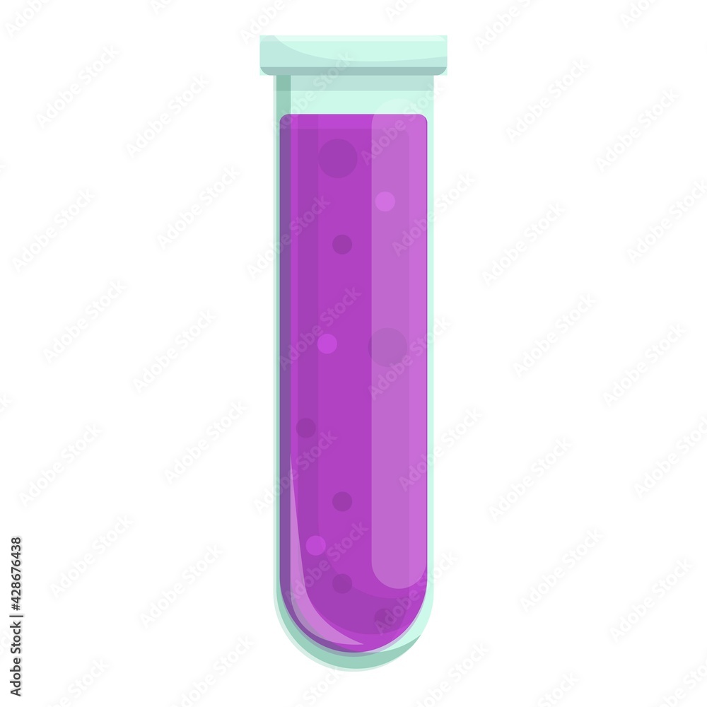 Aufkleber lab scientist test tube icon. cartoon of lab scientist test tube vector icon for web design isolated