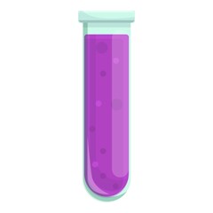 Lab scientist test tube icon. Cartoon of Lab scientist test tube vector icon for web design isolated on white background
