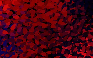 Dark Blue, Red vector backdrop with memphis shapes.