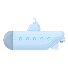 Defence submarine icon. Cartoon of Defence submarine vector icon for web design isolated on white background