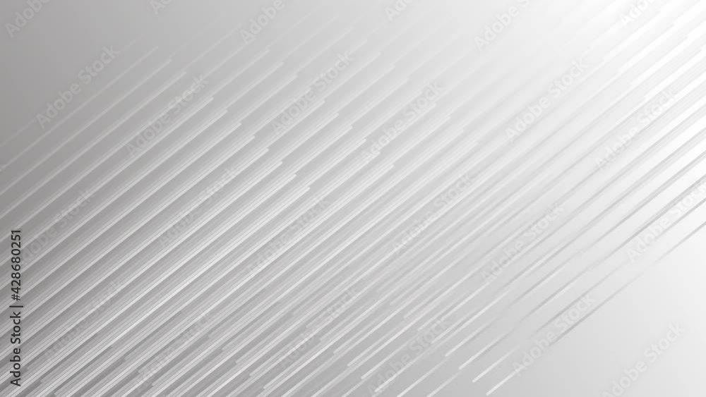 Poster 4k loop animation minimal white flowing smooth dynamic lines. business science technology presentati